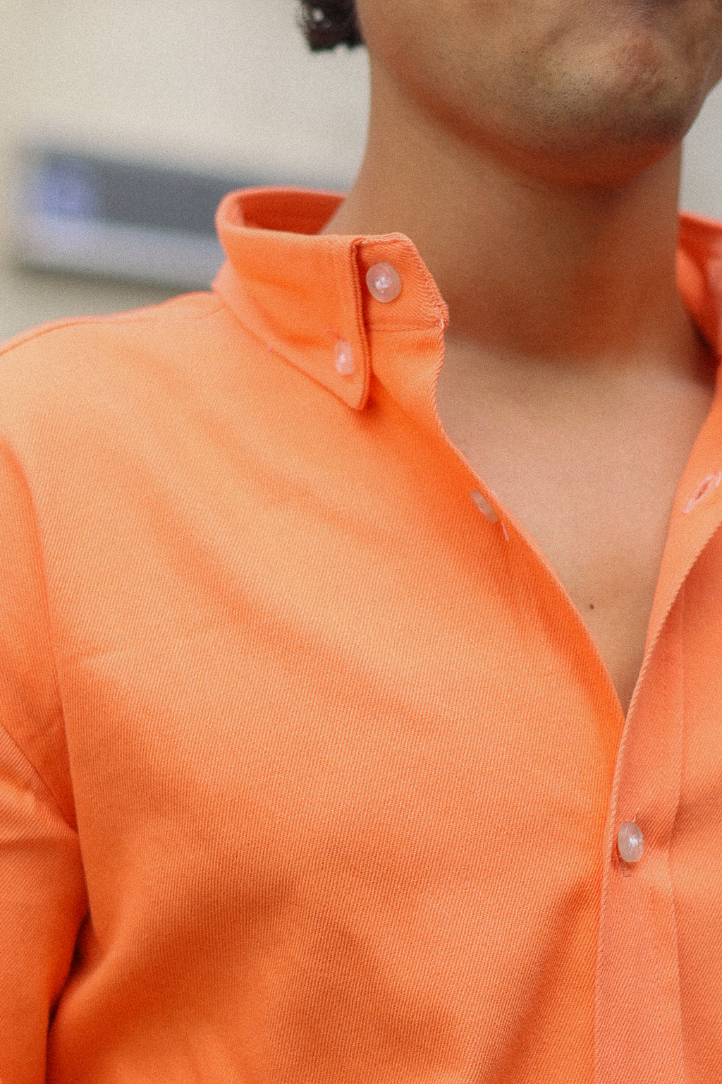 Apricot Oxford Shirt with classic fit