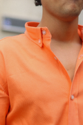 Apricot Oxford Shirt with classic fit