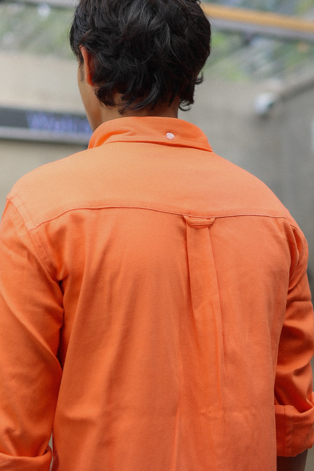 Apricot Oxford Shirt with classic fit