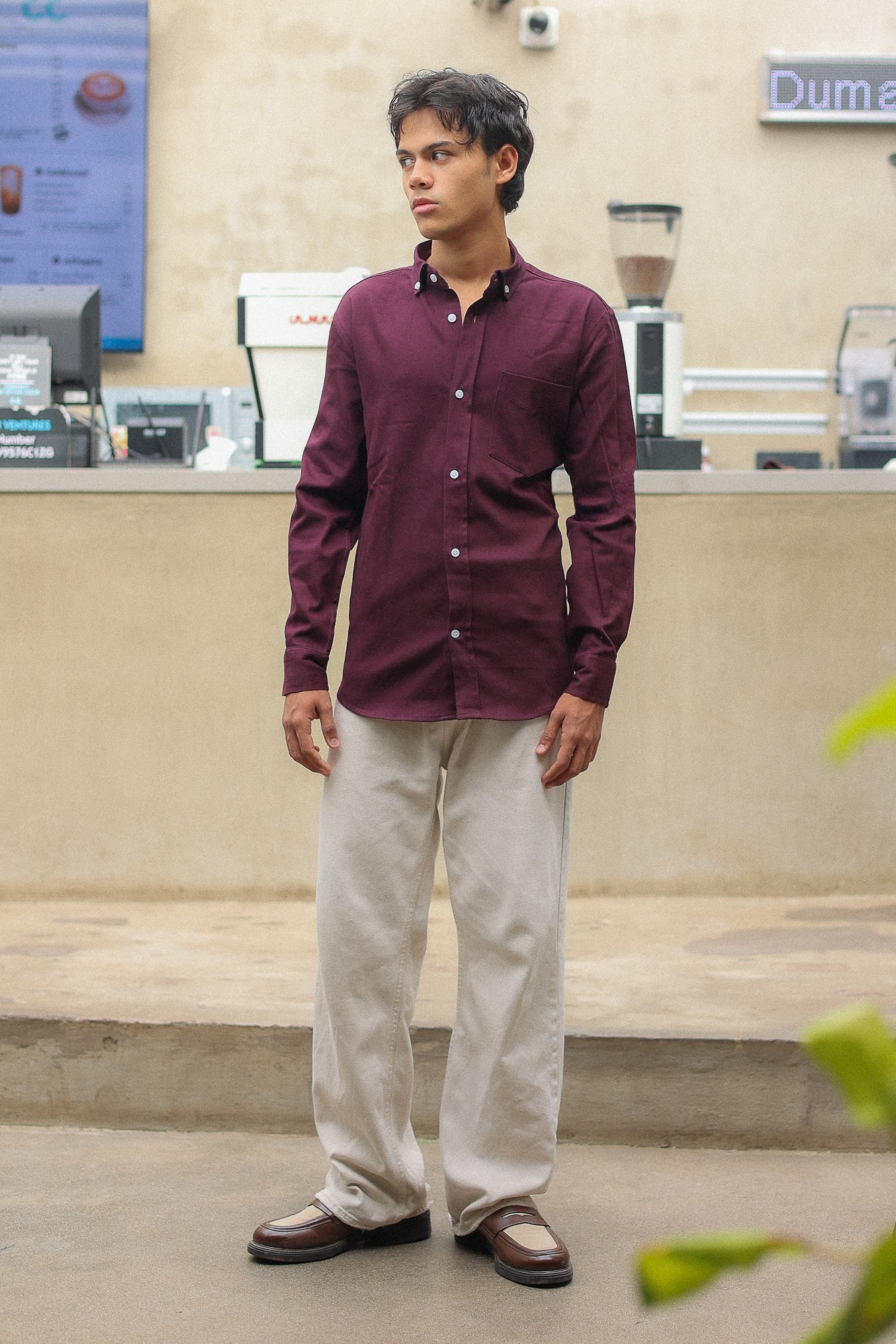 Classic Fit Perfect Vintage Mulberry Oxford Shirt