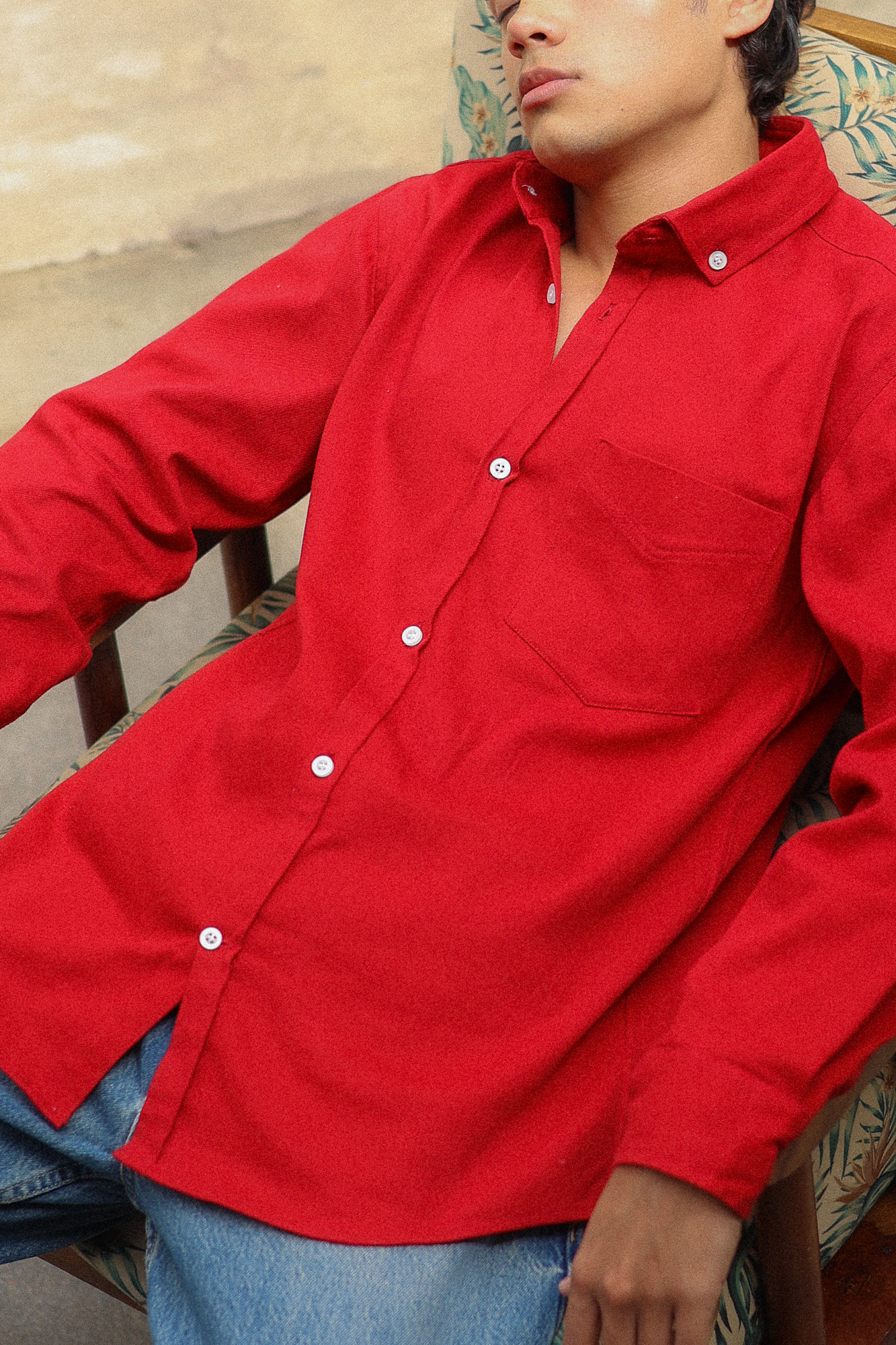 Classic Fit Perfect Ruby Red Oxford Shirt